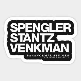 Spengler Stantz Venkman Sticker